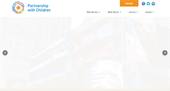 Desktop Screenshot of partnershipwithchildren.org